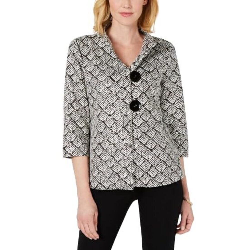 JM Collection Printed Jacket - Picture 2 of 3